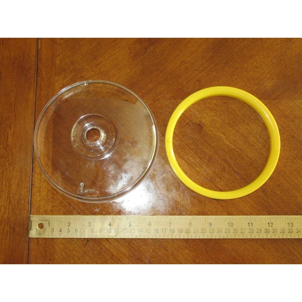 Donvier Chillfast 1 Pint Ice Cream Maker Japan Part Only: Lid w/ Yellow Seal Rim